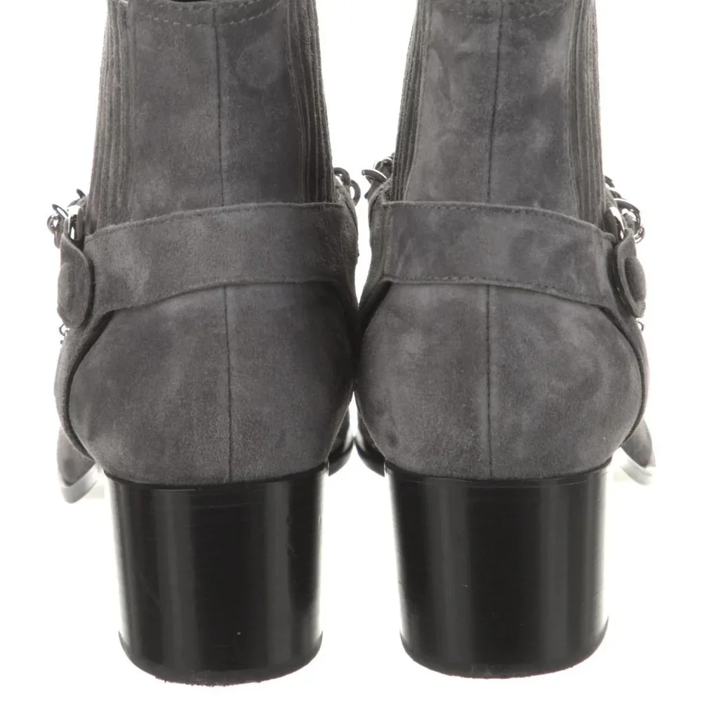 CHANEL 2018 Interlocking CC Logo Moto Boots Size: 10.5 | IT 40.5 - Picture 4 of 6